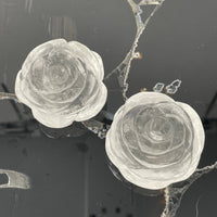 Clear Quartz Flower Carving #BC0569