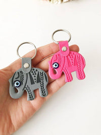 Thumbnail for Elephant Evil Eye Keychain #Q386