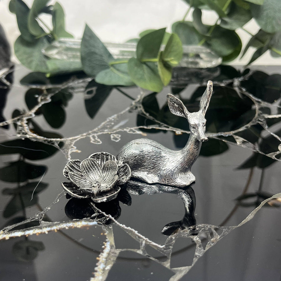 Silver Deer Sphere Stand #BC1282