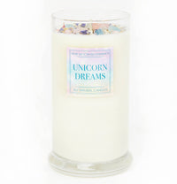 Unicorn Dreams Candle - Soy Candles Flower & Crystal Candles #BC0558