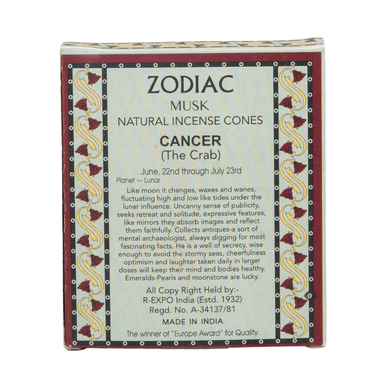 Zodiac Incense Cones - Astrology Inspired Incense #BC0555