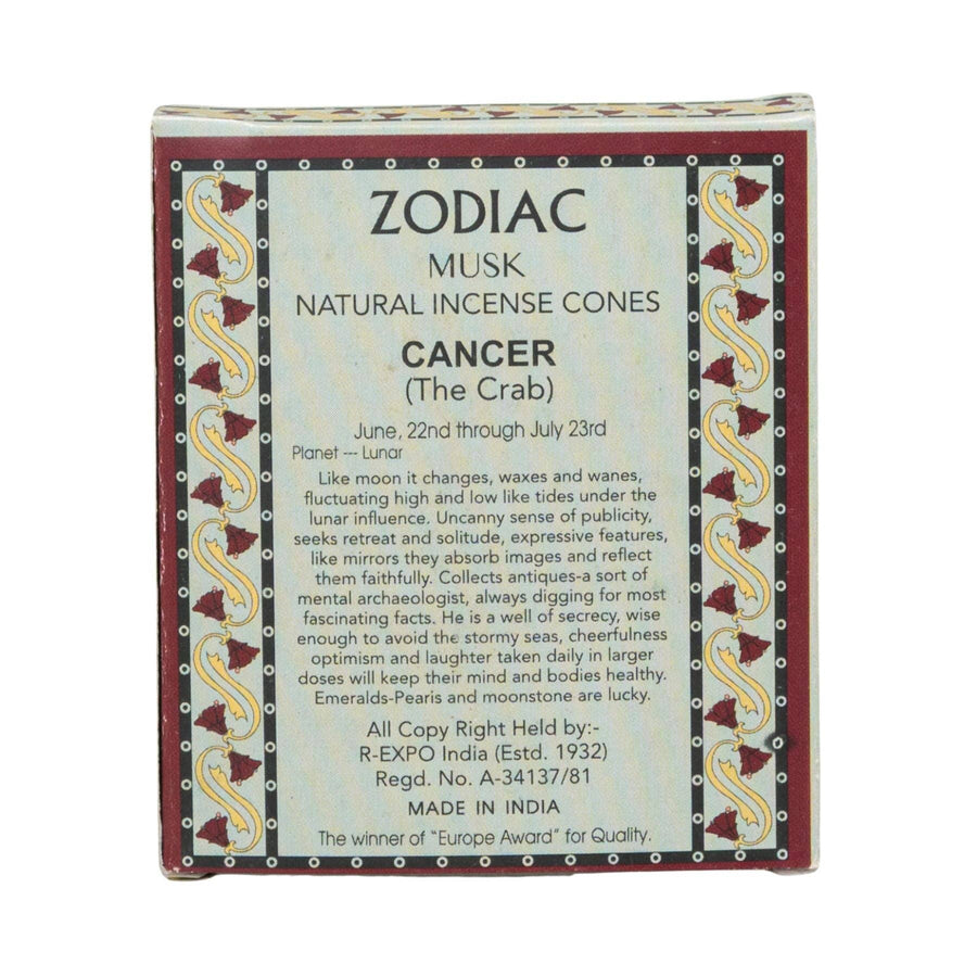 Zodiac Incense Cones - Astrology Inspired Incense #BC0555