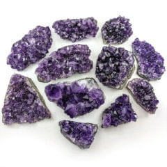 Raw Amethyst Crystal - Purple specimen for Gemini spiritual growth