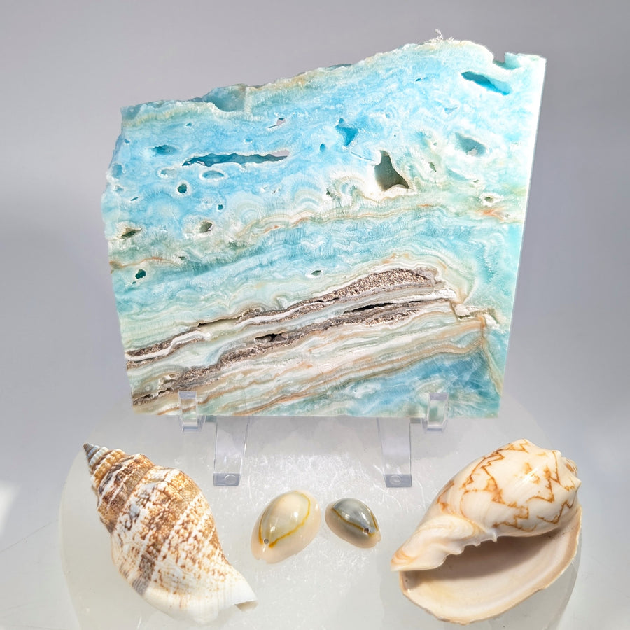 Hemimorphite 3.9" Slab Slice #BC1612
