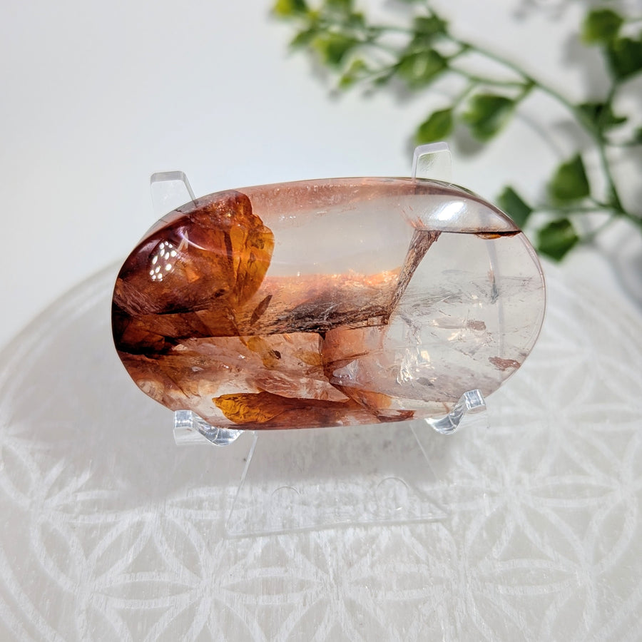 Red Hematoid 2.25" Quartz Palm #BC1714