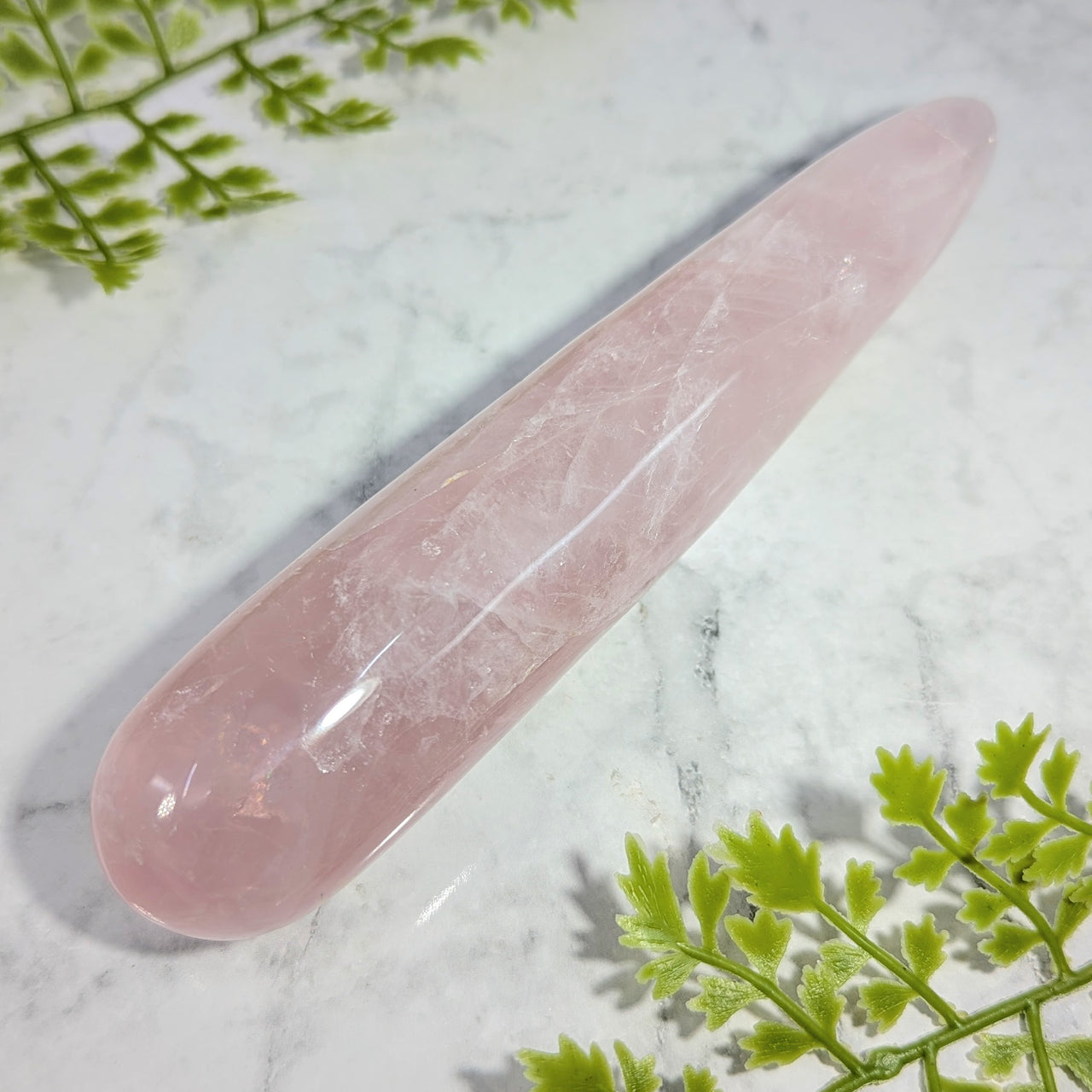 Rose Quartz 6.25" Massage Wand #BC1740