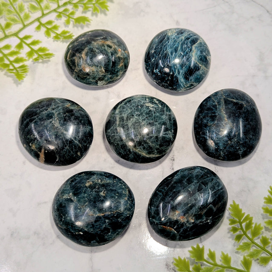 Green Apatite 1.75-2" Pebble Palm #BC1743