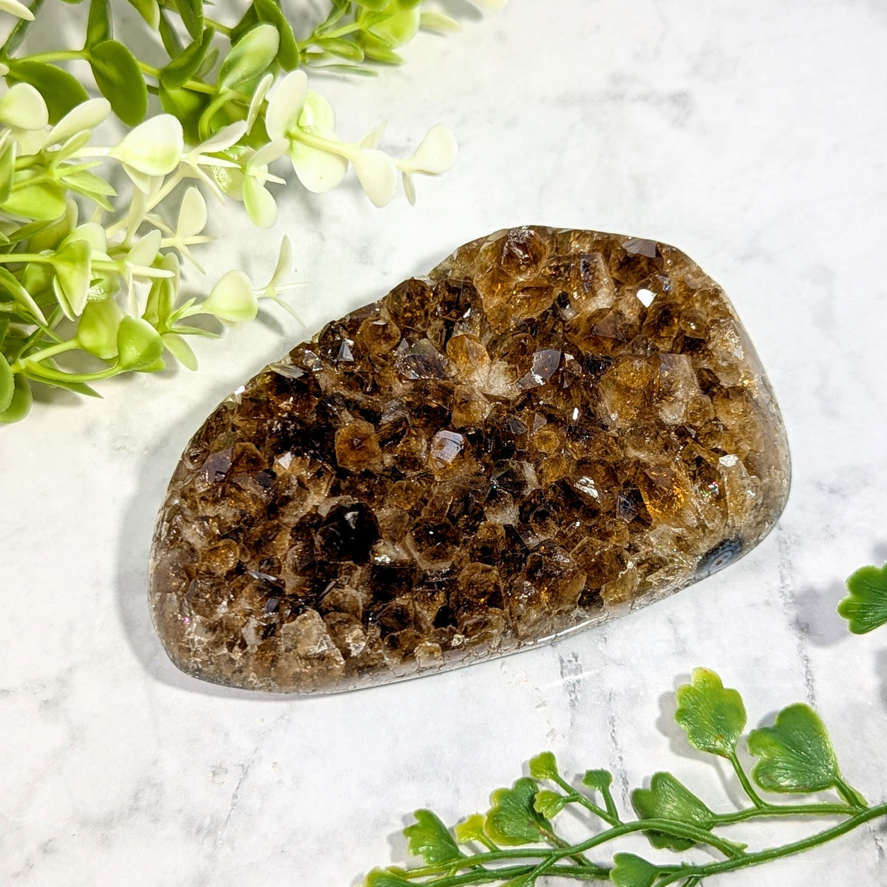 Dark Citrine 3.75" Polished Side Cluster #BC1748