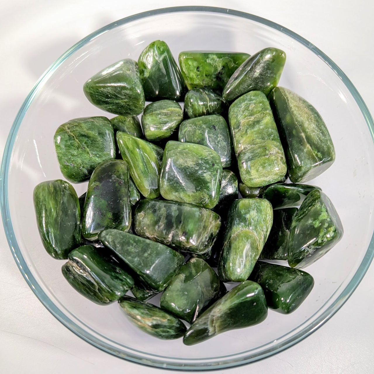 Nephrite Jade 1-2.5" Tumbled Stone #BC1756