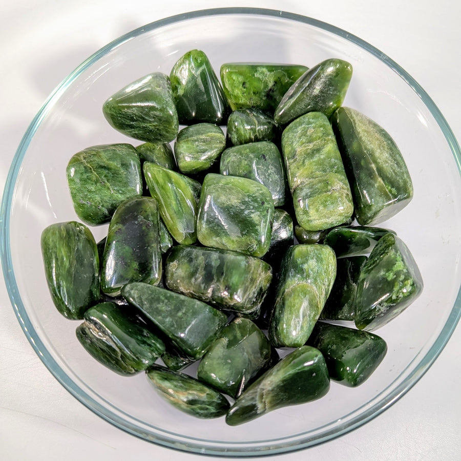 Nephrite Jade 1-2.5" Tumbled Stone #BC1756