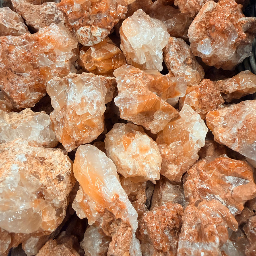 Red Cluster Calcite Rough #R300