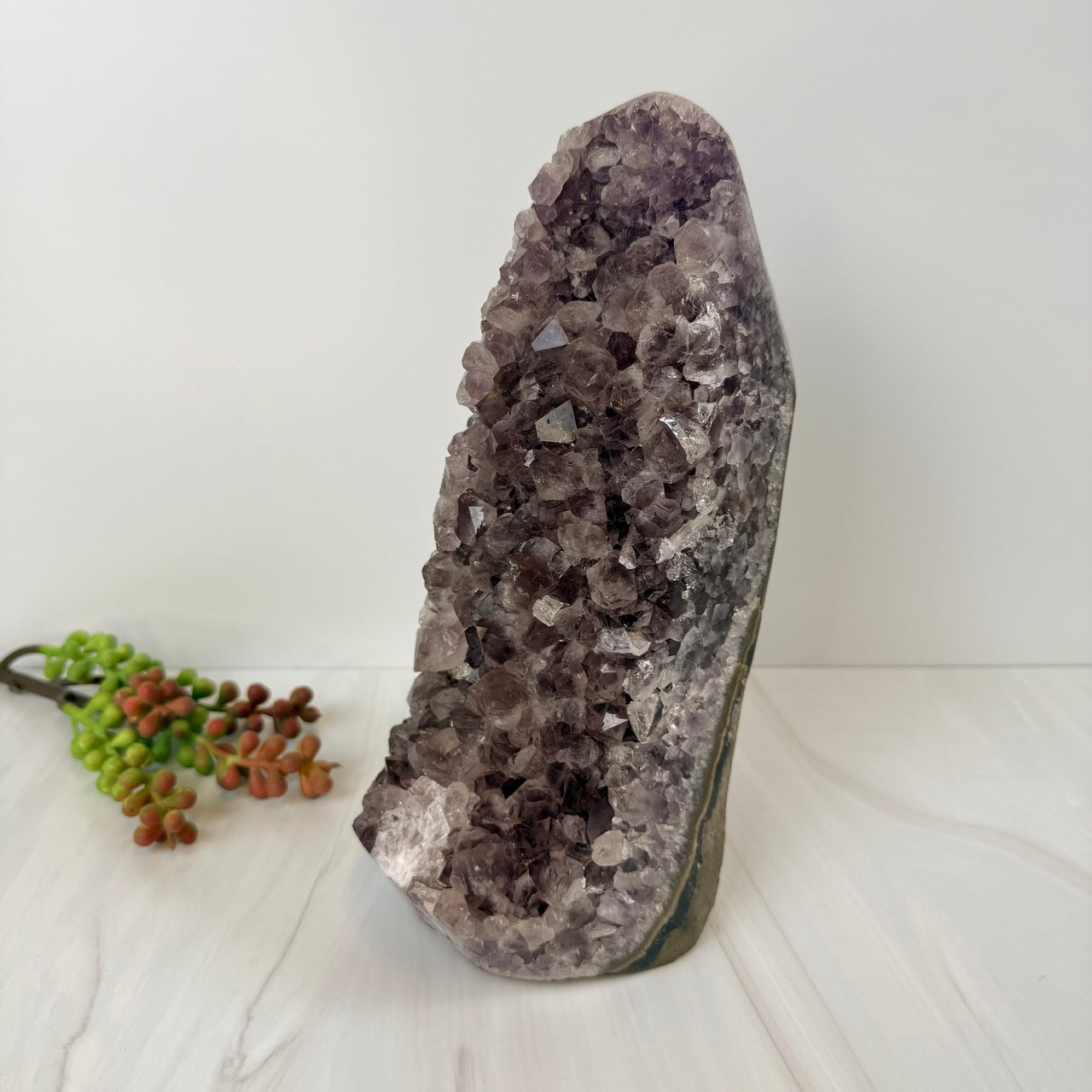 Amethyst 9.5" Geode Cut Base Specimen #BC0187