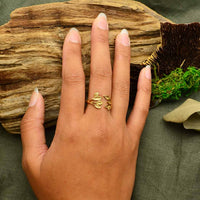 Thumbnail for Leaf Cluster Bronze Adj. Ring #J027