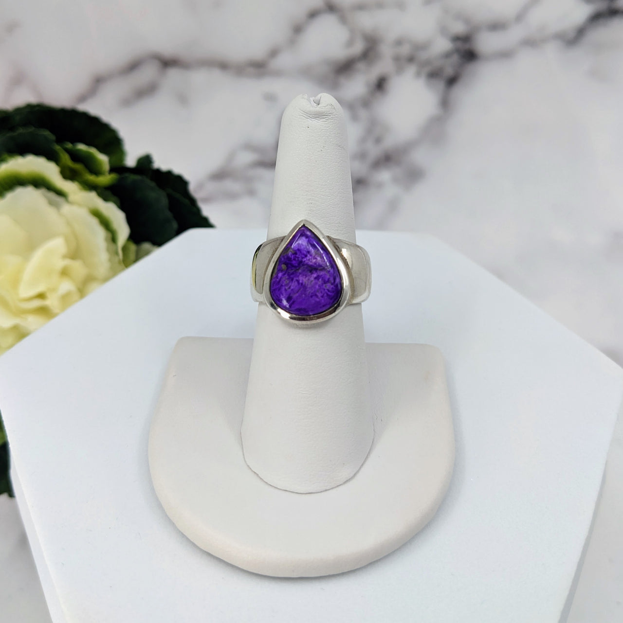 Sugilite Ring Size 6.5 Sterling Silver #LV3401