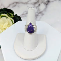 Thumbnail for Sugilite Ring Size 7.5 Sterling Silver #LV3404