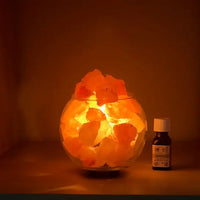 Thumbnail for Sphere Aromatherapy Salt Lamp w/ Dimmer Cord #LV3598