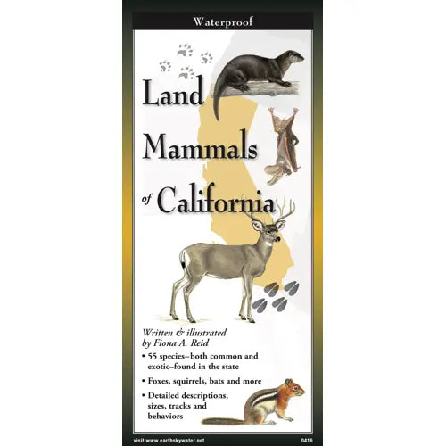 Land Mammals of California   Field Guide #LV3703