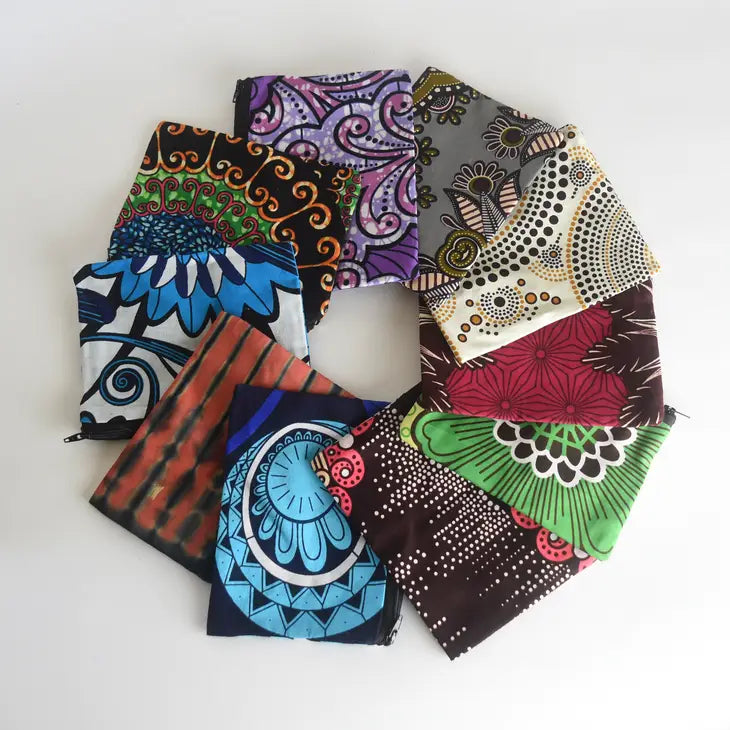 Zippered Pouch  African Print #LV3761