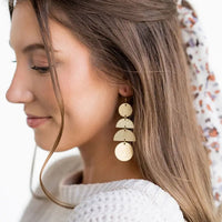 Thumbnail for Maya Earrings   Gold / Brass #LV3816