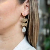 Thumbnail for Aria Earrings   Pebble #LV3826