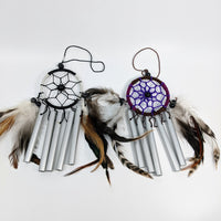 Thumbnail for Mini Chime Dreamcatcher w Feathers #LV4683