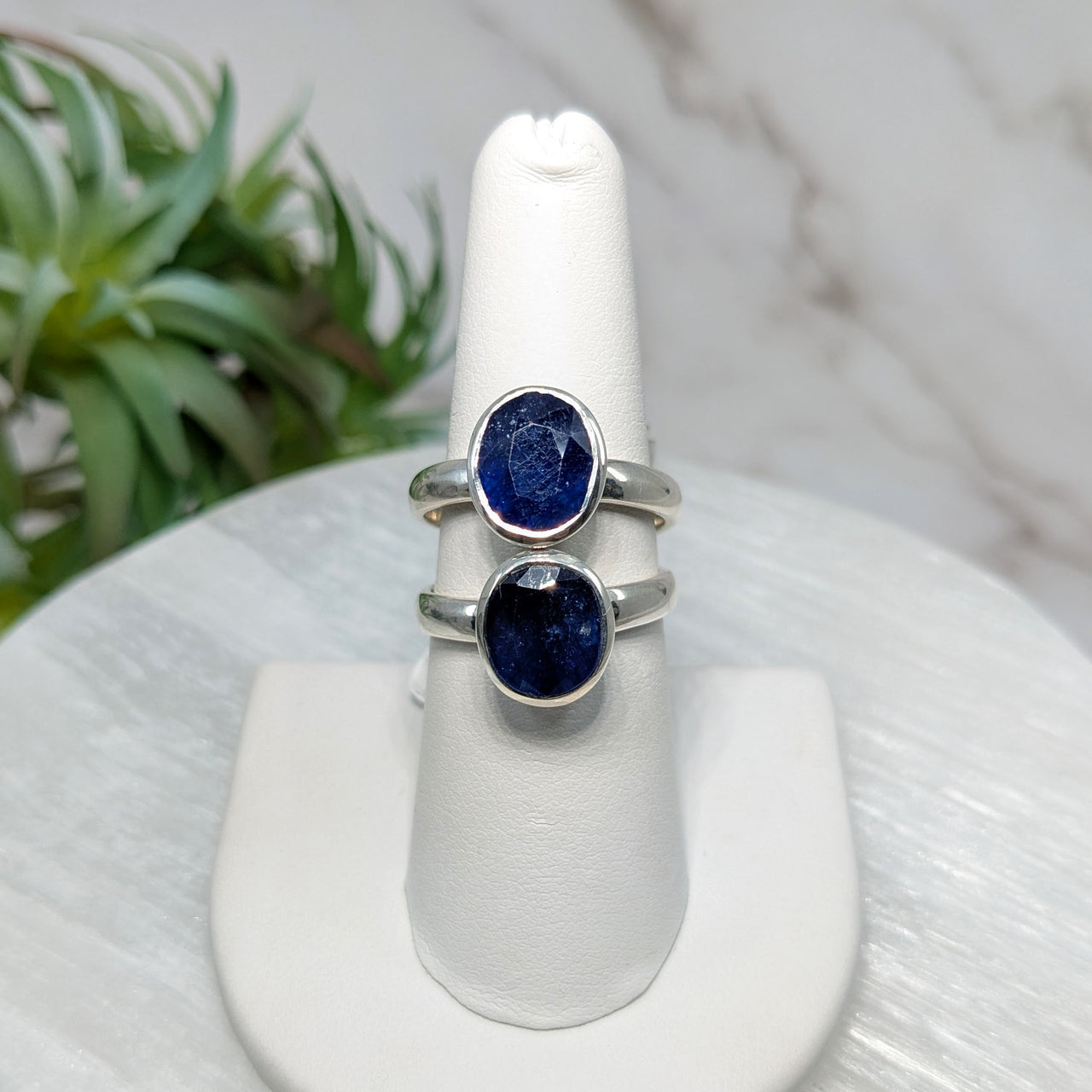 Sapphire  S.S. Oval Ring #LV5511