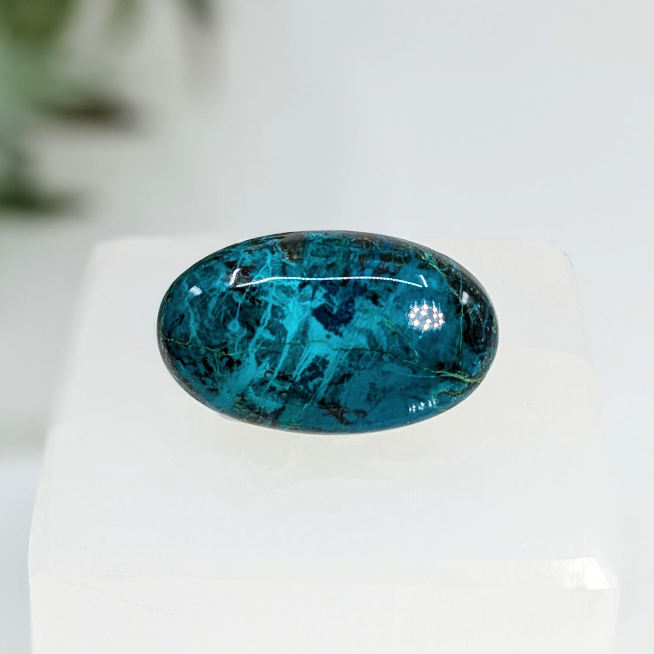 Chrysocolla 1.18" Oval Cabochon #LV5840