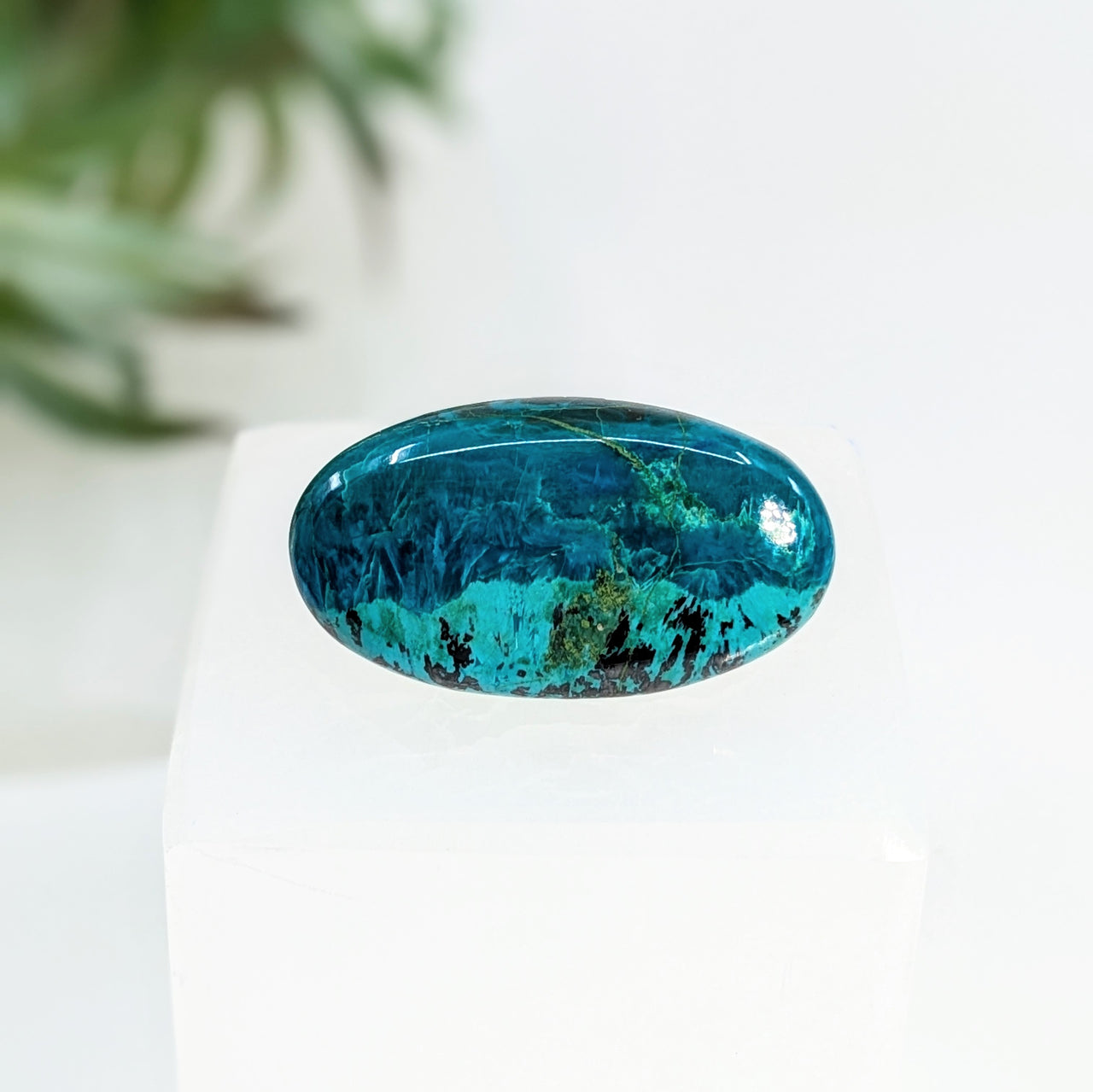 Chrysocolla 1.43" Oval Cabochon #LV5841