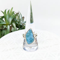 Thumbnail for Larimar  Sz 9.75  S.S. Ring #LV5944