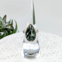 Thumbnail for Seraphinite  Sz 5.75  S.S. Teardrop Ring #LV5972