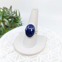 Thumbnail for Lapis Lazuli S.S. Oval Ring #LV5992