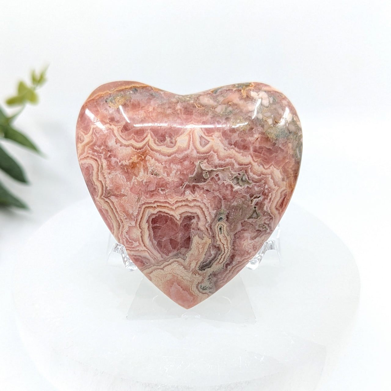 Rhodochrosite 2" Heart  #LV6123