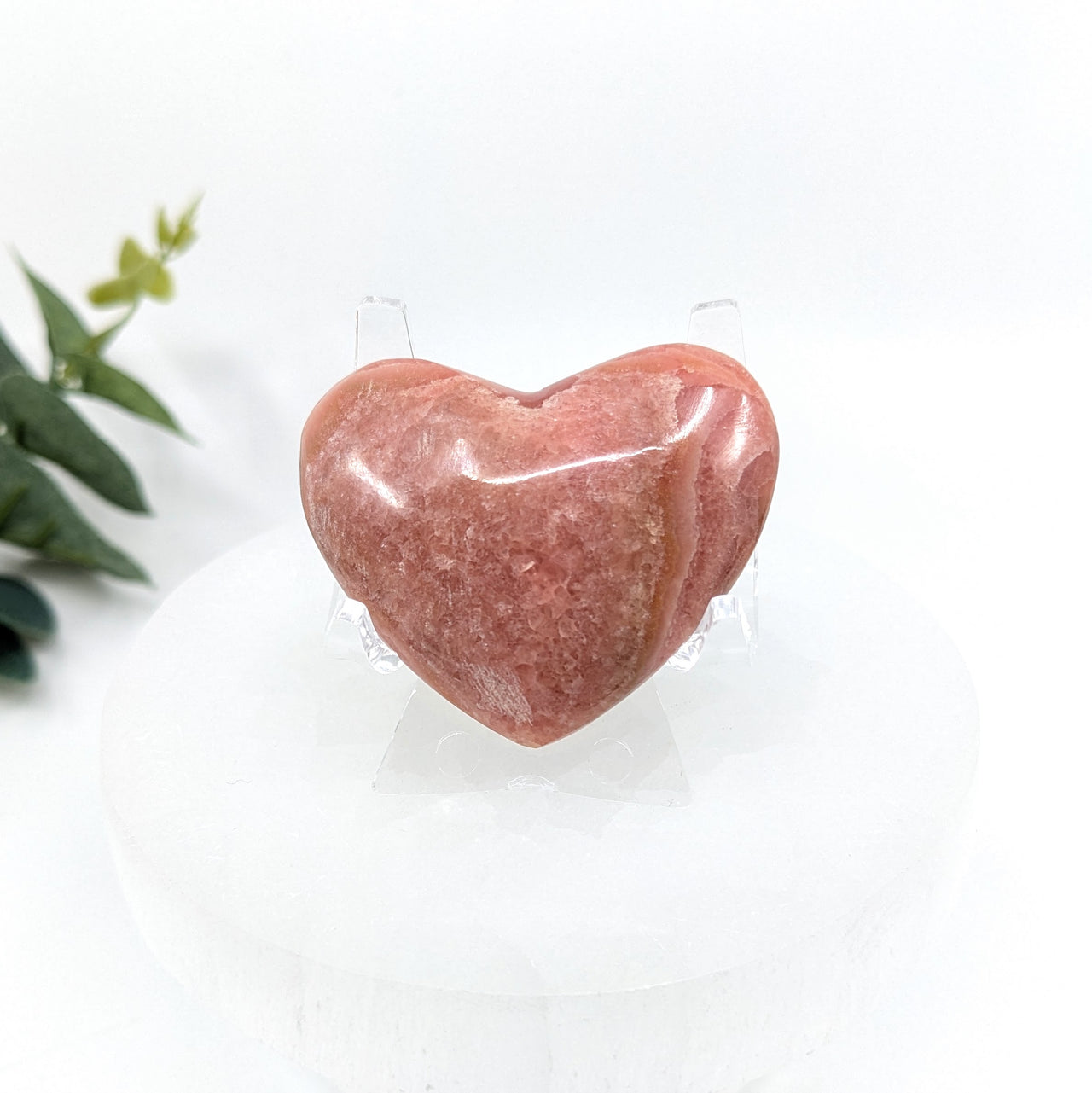 Rhodochrosite 1.8" Heart  #LV6124