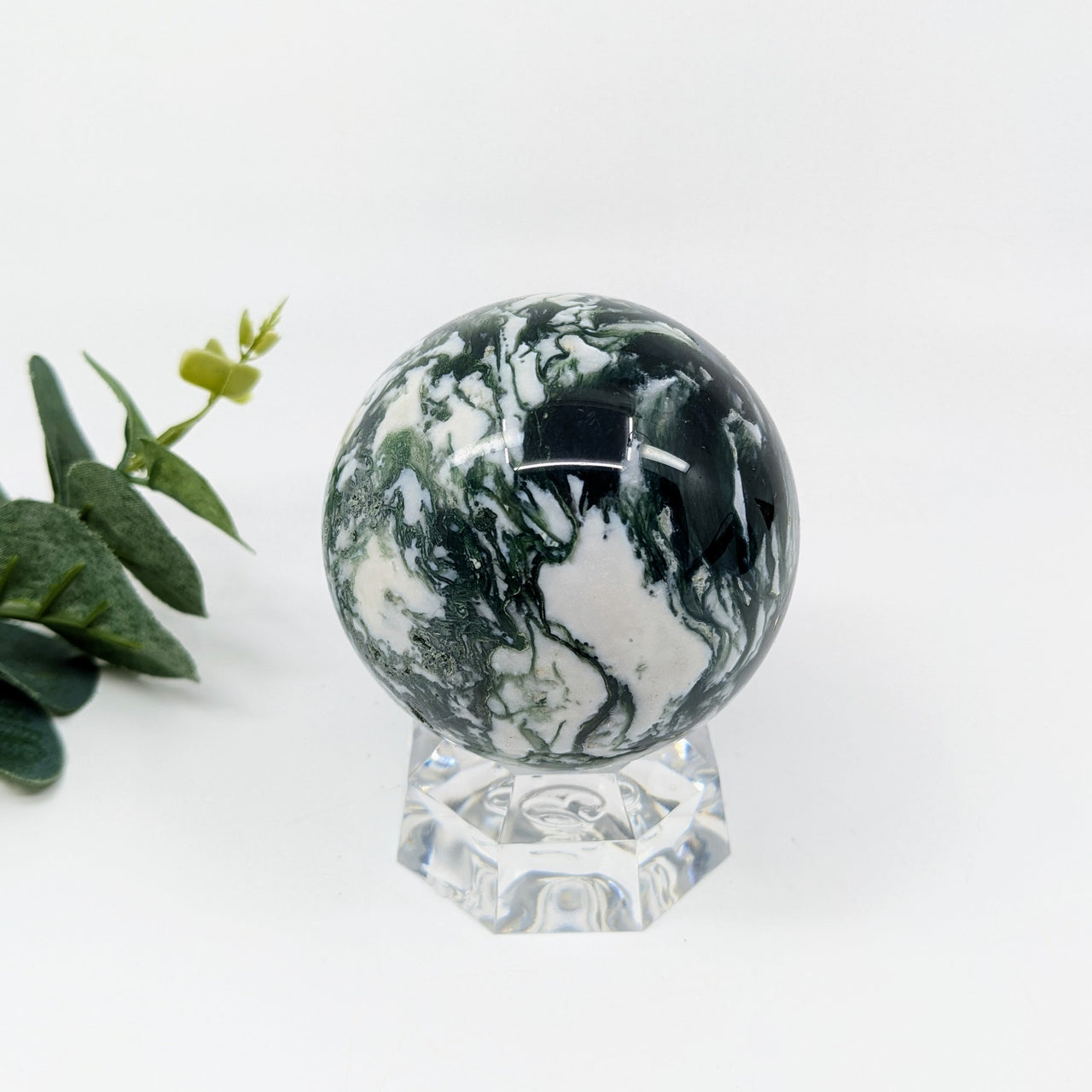 Moss Agate 2.7" Sphere #LV6165