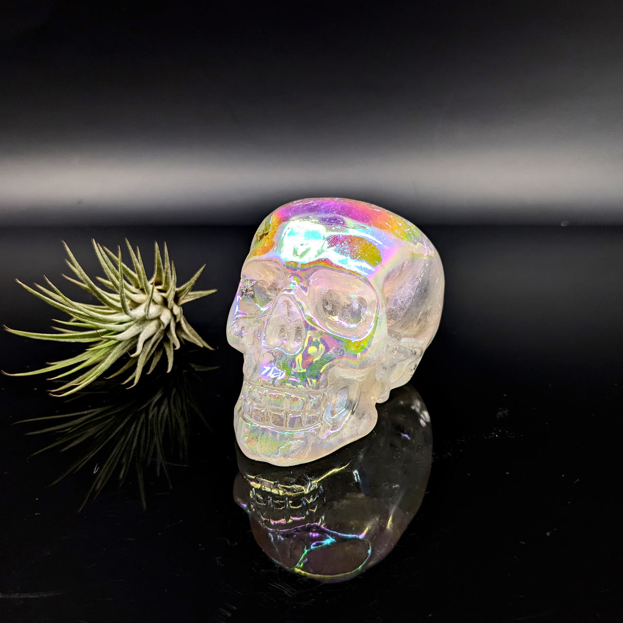 Angel Aura Quartz 3" Skull #LV6214