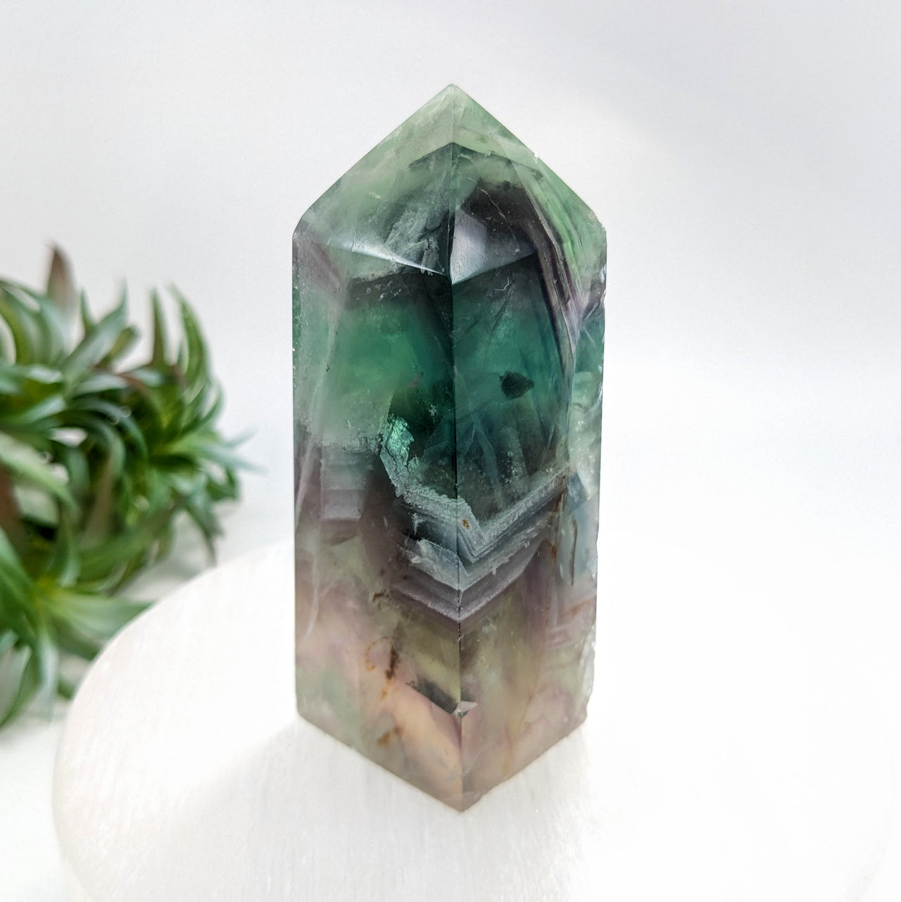 Fluorite  3.4" Obelisk Tower #LV6230