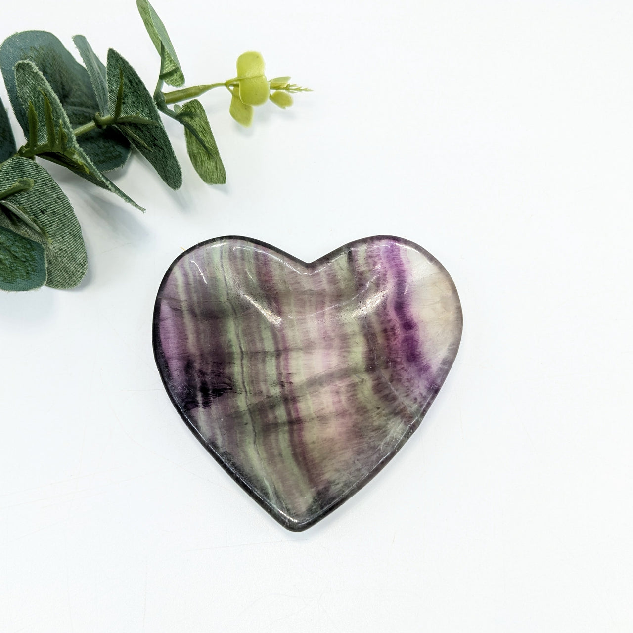 Fluorite  2.9" Heart Dish Bowl #LV6248