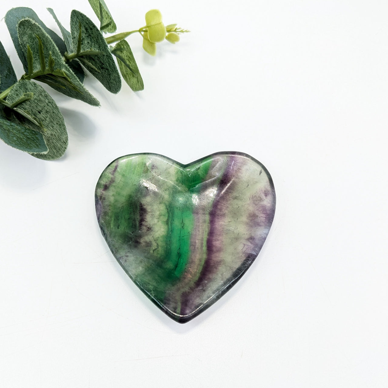 Fluorite  2.9" Heart Dish Bowl #LV6249