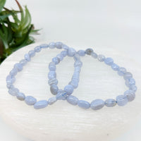 Thumbnail for Blue Lace Agate 6mm Bracelet #LV6274