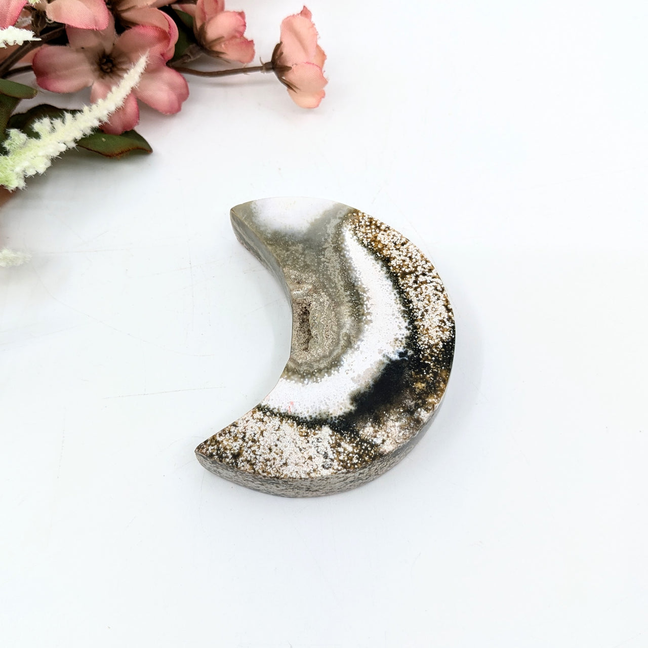 Ocean Jasper 2.7" Crescent Moon #LV6345