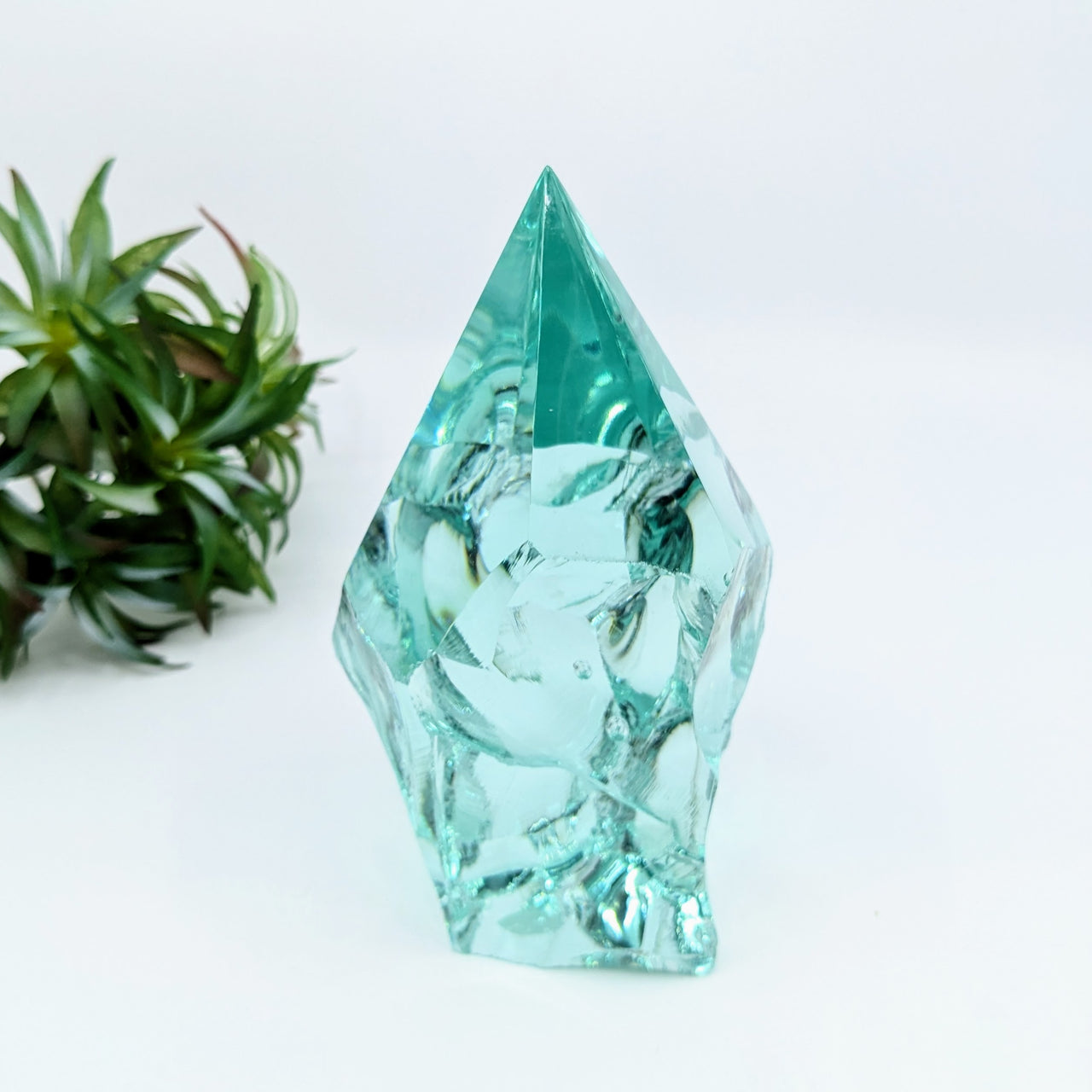 Aqua Obsidian 5" 1/2 Polished Point #LV6386