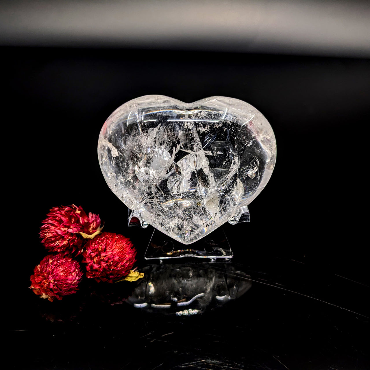 Clear Quartz 2.3" Polished Heart #LV6410