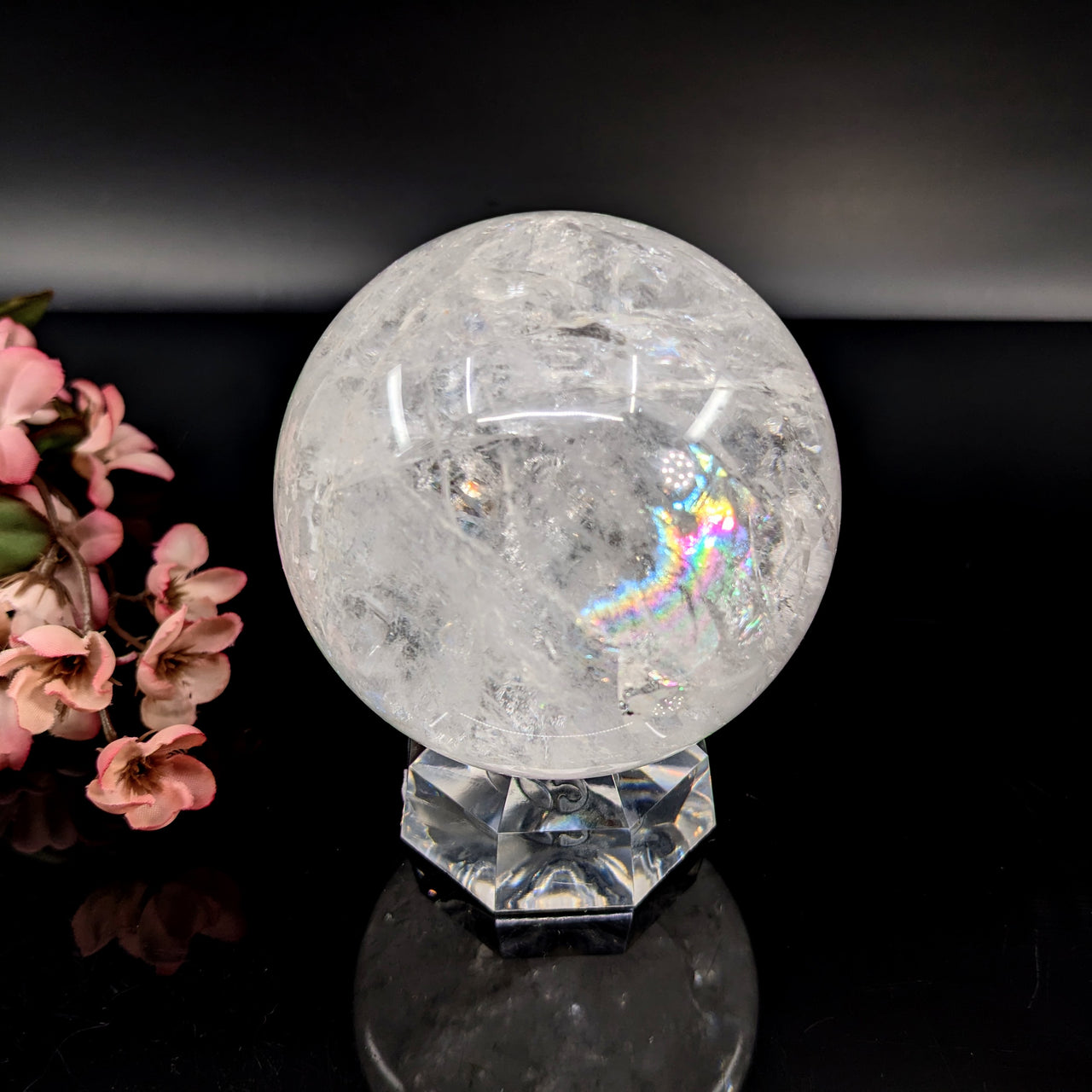 Lemurian Quartz 3.2" Sphere #LV6428