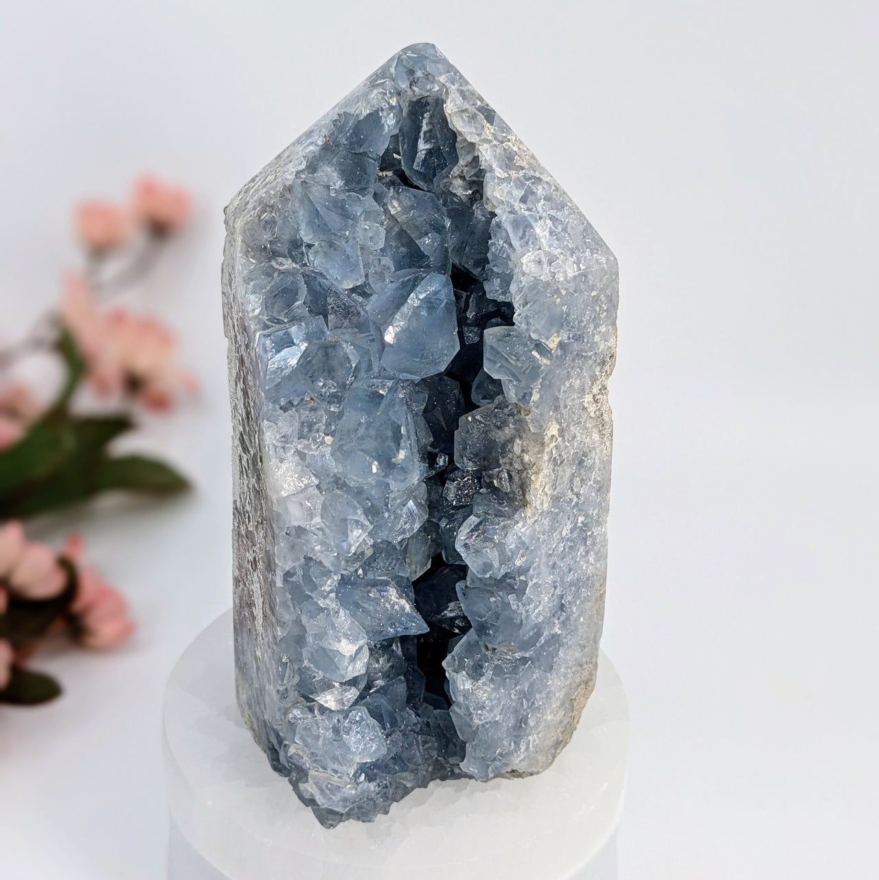 Celestite 5.5" Geode Tower #LV6567