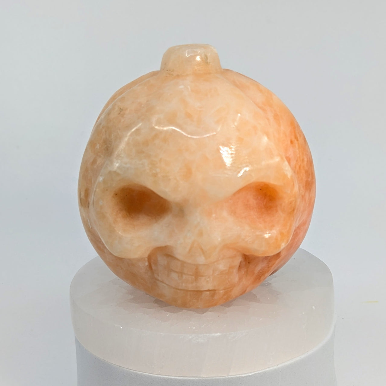 Orange Calcite 3.2" Jack-o-lantern #LV6588