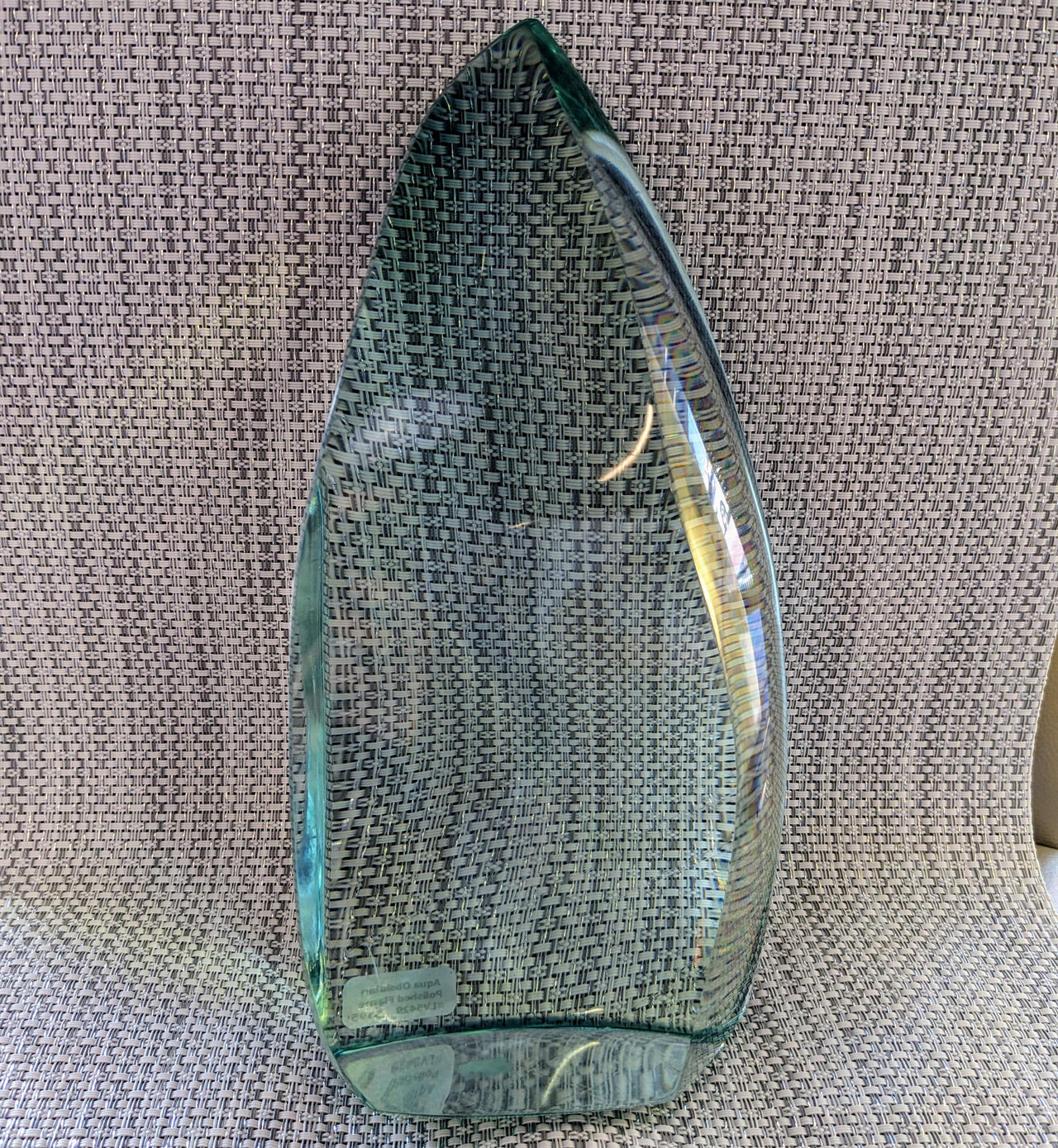 Aqua Obsidian 9.2" Polished Flame #LV5429