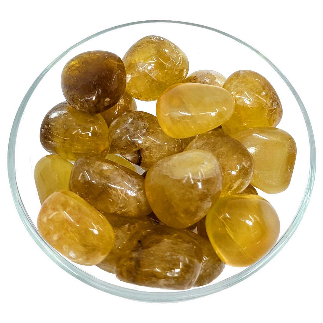 1 YELLOW FLUORITE Tumbled Stone Grade A from Namibia Healing Crystal and Stone #YF21