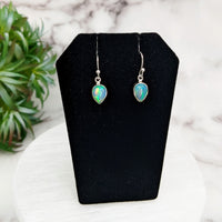 Thumbnail for Ethiopian Opal Polished Sterling Silver Dangle Earrings #LV3245