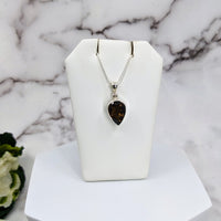 Thumbnail for Smoky Quartz Faceted Sterling Silver Pendant #LV3328
