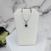 Thumbnail for Tanzanite Faceted Sterling Silver Pendant #LV3327